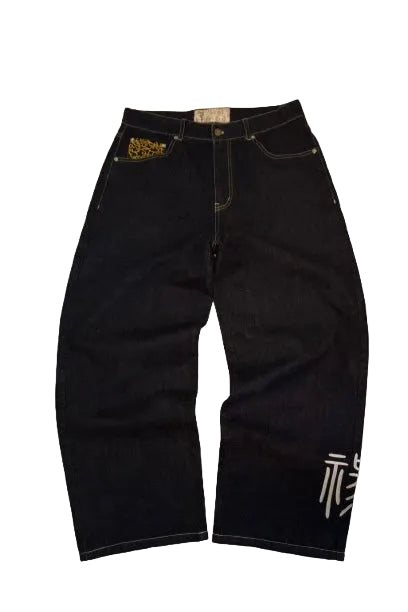 'NEW BLESSING' raw denim jeans